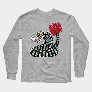 Dia de los Muertos Snake Long Sleeve T-Shirt